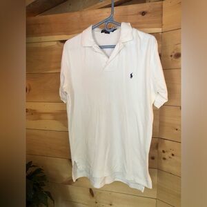 Ralph Lauren, white polo, shirt, size small